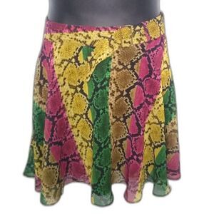 INC  Rainbow Python Snake Print Multi Color Size12